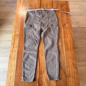 Pistola Women's Brown Topanga Cargo Zipper‎ Skinny Pants Size 28